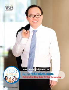 Diễn giả, dịch giả Trần Đăng Khoa – Chủ tịch Hội đồng Quản trị TGM Corporation